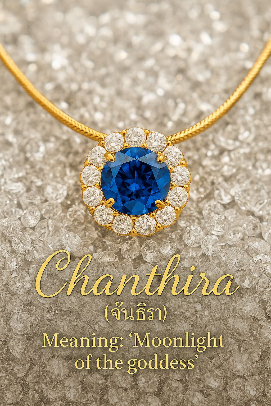 Lab-Grown 1.40ct Cornflower Blue Pendant