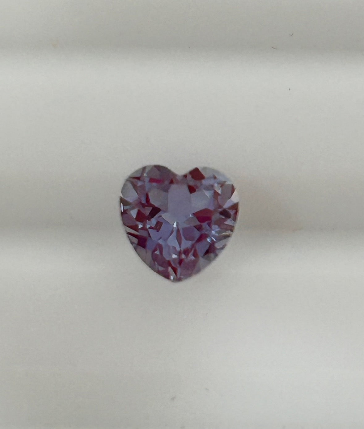 Heart of Transformation – 1.02ct Alexandrite & Moissanite Pendant